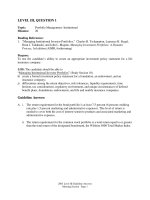 L3 mock  sample exam CFA level III guideline answers 2003 