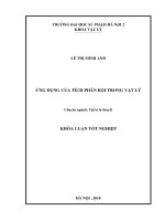 Ứng dụng của tích phân bội trong trong vật lý (2018)