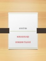 BÀI THUYẾT TRÌNH PHƯƠNG PHÁP THU NHẬN ENZYME RENNIN  TỪ DẠ DÀY BÊ