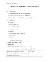 Giáo án Hóa học 9 bài 43: Thực hành Tính chất của hiđrocacbon