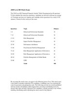 Mock  sample exam CFA level III mock exam itemset questions 2010 