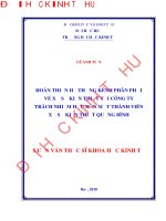 Hoàn thiện hệ thống kênh phân phối vé xổ số kiến thiết tại Công ty trách nhiệm hữu hạn một thành viên xổ số kiến thiết Quảng Bình