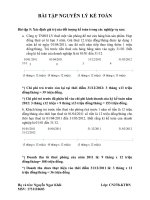 Bài kiểm tra mẫu 1 môn nguyên lý kế toán  Đại học ngoại thương