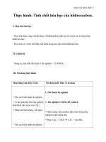 Giáo án Hóa học 9 bài 43: Thực hành Tính chất của hiđrocacbon