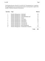 L3 mock  sample exam CFA level III essay questions 2013 