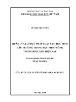 Quản lý giáo dục pháp luật cho học sinh các trường trung học phổ thông trong bối cảnh hiện nay tt.PDF