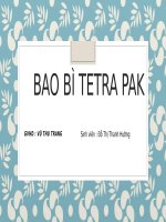 BAO BÌ TETRA PAK