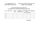 9  danh sách trích ngang nhân sự