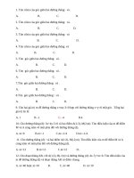 BÀI TẬP TRẮC NGHIỆM PHẦN GÓC