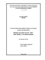 AN ENGLISH VIETNAMESE CROSS CULTURAL STUDY OF BOASTING 
