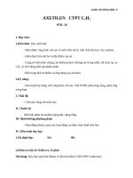 Giáo án Hóa học 9 bài 38: Axetilen