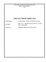 THUYẾT MINH THIẾT KẾ PCCC hòang văn thụ