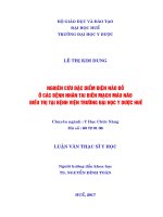 Nghiên cứu đặc điểm điện não đồ ở các bệnh nhân tai biến mạch máu não điều trị tại bệnh viện trường đại học y dược huế