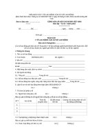 Biểu mẫu HSE BAO CAO y TE CO SO