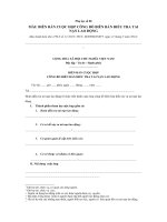 Biểu mẫu HSE CONG BO BIEN BAN DIEU TRA TNLD