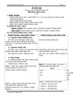 giáo án chiều lớp 1 tuần 4