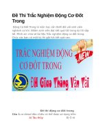 Đề thi trắc nghiệm động cơ đốt trong 