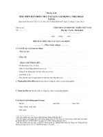 Biểu mẫu HSE  BIEN BAN DIEU TRA TNLD NHE