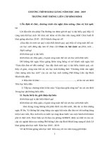 Loi dan chuong trinh khai giang