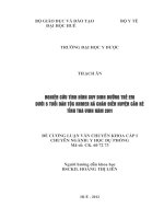 Nghiên cứu tình hình suy dinh dưỡng của trẻ em dưới 5 tuổi dân tộc khmer tại xã châu điền huyện cầu kè tỉnh trà vinh năm 2011 thach an