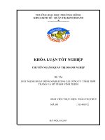 Báo cáo khóa luận tốt nghiệp: Đẩy mạnh hoạt động marketing của Công ty TNHH Thời trang Mỹ phẩm Vĩnh Thịnh
