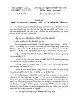 Báo cáo công tác phổ biến giáo dục pháp luật
