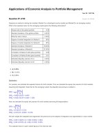 Schweser QBank 2017 portfolio management and wealth planning 07 applications of economic analysis to portfolio management 