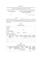 Biểu mẫu HSE  BAO CAO TINH HINH THUC HIEN KE HOACH, BIEN PHAP UNG PHO SU CO HOA CHAT 