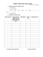 Biểu mẫu HSE theo doi rac thai 