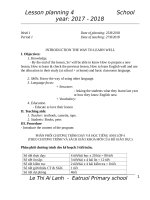 giáo án lớp 4 chương trình 3 tiết tuần