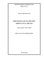 Một số bài tập về liên kết trong cơ lí thuyết (2018)