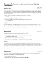 Schweser QBank 2017 03 standards of professional    egrity of capital markets 