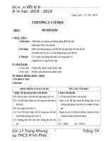 Giáo án chuẩn Vật lí 6