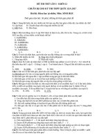 ĐÊ gốc THI THỬ THPTQG môn SINH học lần i ANHXTANH