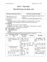 Giáo án Hóa học 9 bài 23: Thực hành tính chất hóa học của Nhôm và sắt