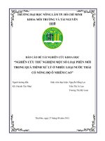 BÁO CÁO ĐỀ TÀI NGHIÊN CỨU KHOA HỌC