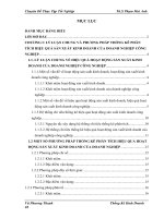 Phân tích thống kê hiệu quả hoạt động sản xuất kinh doanh công nghiệp của Công ty TNHH Anh Đào giai đoạn 2005-2009