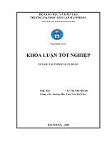 Một số biện pháp nhằm cải thiện tình hình tài chính tại Công ty cổ phần hàng hải Minh Lương (Khóa luận tốt nghiệp)
