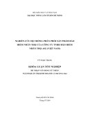 NGHIÊN CỨU HỆ THỐNG PHÂN PHỐI SẢN PHẨM BẢO HIỂM NHÂN THỌ CỦA CÔNG TY TNHH BẢO HIỂM NHÂN THỌ AIG (VIỆT NAM)