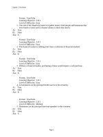 Bài test tiếng Anh ngành ngân hàng và đáp án
