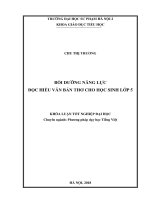 Bồi dưỡng năng lực đọc hiểu văn bản thơ cho học sinh lớp 5 (2018)