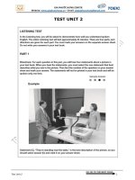 ĐỀ THI THỬ TOEIC (mini TEST 2)