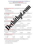 Lớp 12   DAO ĐỘNG cơ học   37 câu từ đề thi thử THPTQG năm 2018 giáo viên nguyễn ngọc hải image marked 