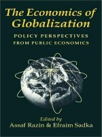 The economics of globalization policy perspectives from public economics 