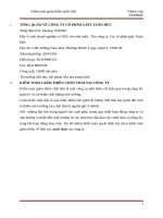 KIỂM TOÁN GIẢM THIỂU CHẤT THẢI TẠI CÔNG TY