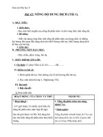 Giáo án Hóa học 8 bài 42: Nồng độ dung dịch