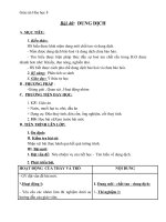 Giáo án Hóa học 8 bài 40: Dung dịch