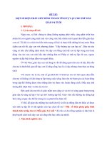 SKKN một số BIỆN PHÁP GIÚP HÌNH THÀNH TÍNH tự lập CHO TRẺ mẫu GIÁO 5 6 TUỔI