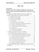 Một số giải pháp nhằm nâng cao hiệu quả sử dụng tài sản lưu động tại Công ty cổ phần quản lý và xây dựng đường bộ I Hà Tây