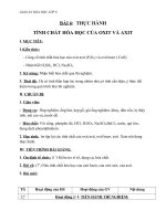 Giáo án Hóa học 9 bài 6: Thực hành Tính chất hóa học của oxit và axit